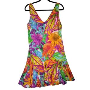 Lauren Ralph Lauren Multicolor Floral Midi Dress